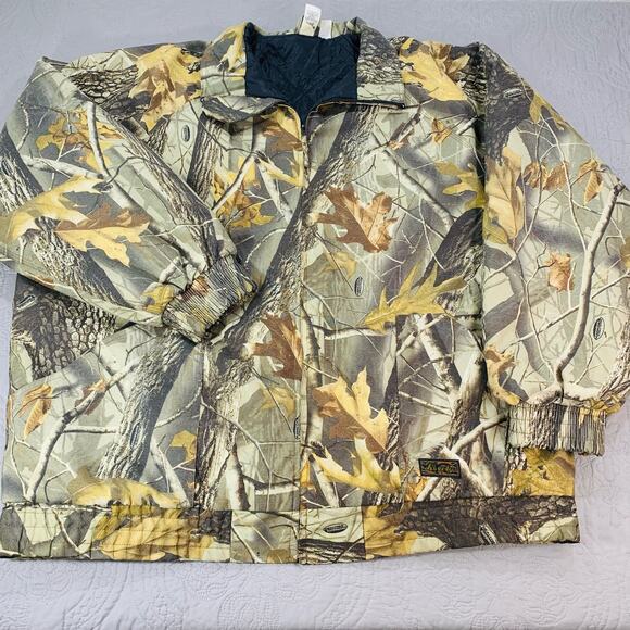 Liberty Camo Jacket Mens XXL‎ Realtree Hardwood Hunting Nylon Quilted Full Zip - Picture 1 of 10